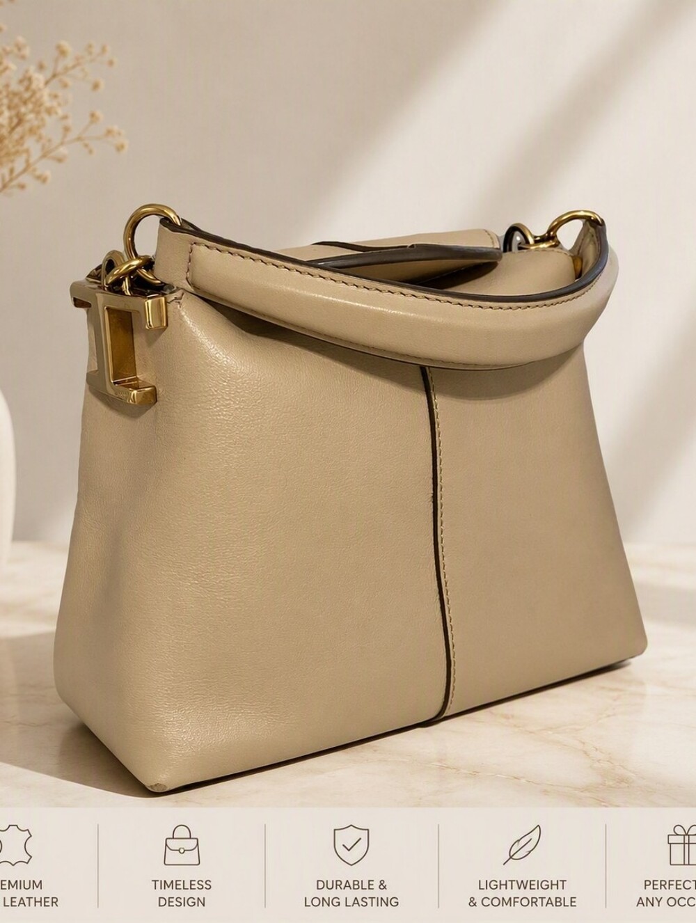 TOD'S - Micro Tst Messenger Top Handle Bag